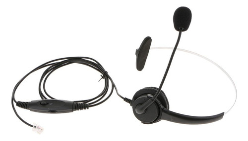 Micrófono De Auriculares Rj9 Con Auriculares Comerciales Par