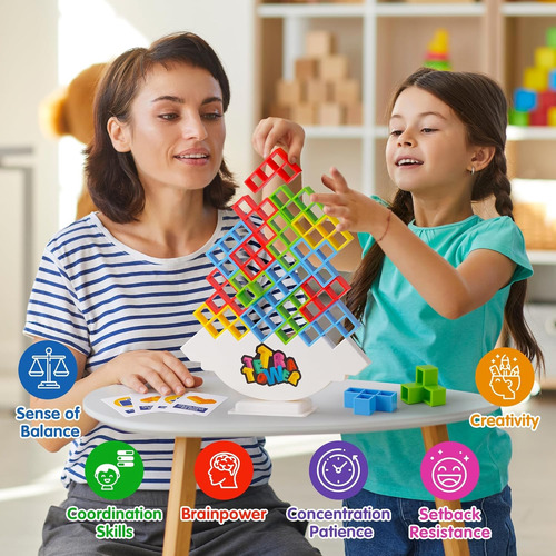 32 Piezas Tetra Tower Stack Games Juegos De Mesa Para 2 Juga