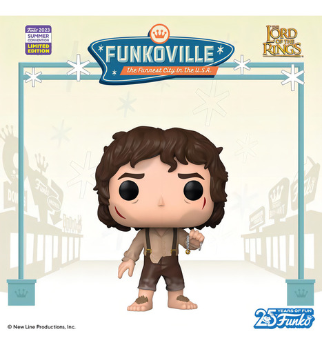Funko Pop The Lord Of The Rings Frodo With Ring 1389 Sdcc 2023