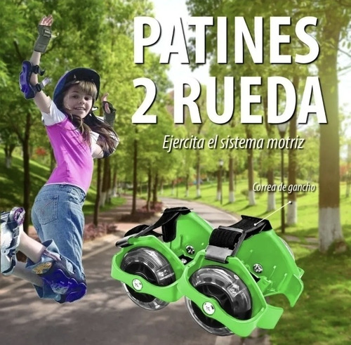 Patines Dos Ruedas Niños Niñas Juego Al Aire Libre 