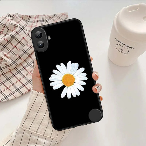 Funda For Nothing Cmf Phone 1 Suave Silicona Crisantemo-