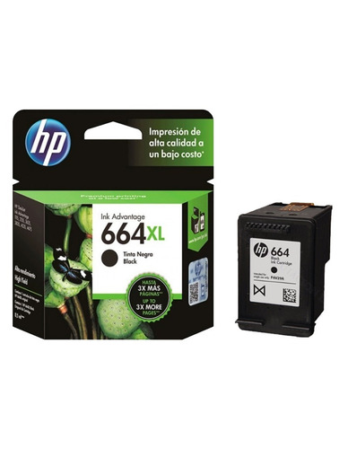 Tinta 664 Xl Original Negro Compatible Con Hp