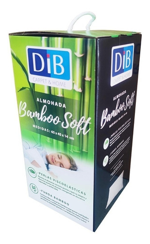 Almohada Dib Bamboo Soft 65x045 Color Blanco