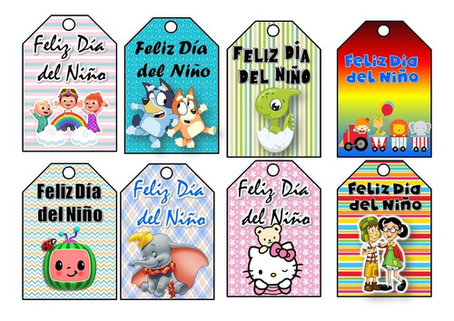 Tarjetas Día Del Nño . 32uni. Pdf. Listas Para Imprimir. 1