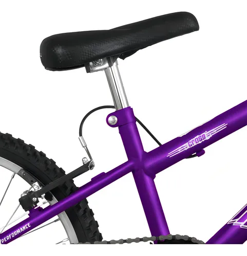 Bicicleta Aro 20 Sport BMX Professional rebajada Visual Tt, color lila, cuadro talla 20