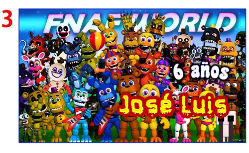 10 Manteles Five Nights At Freddy's Fiesta Oferta