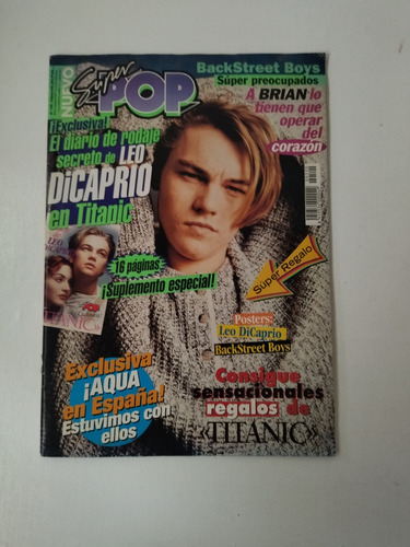 Revista Super Pop Titanic - Leonardo Dicaprio