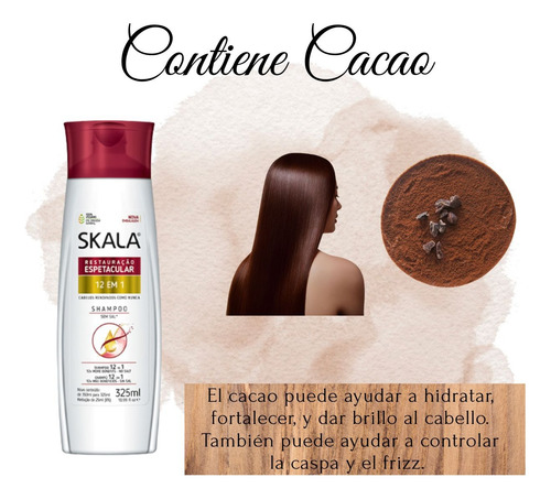Shampo Skala Restauración 12 En 1 325ml Reparación Brillo