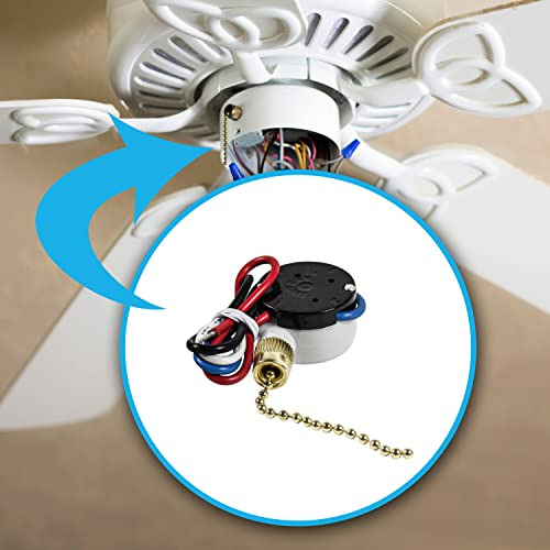 Interruptor De Cadena Para Ventilador De Techo Hqrp Compatib