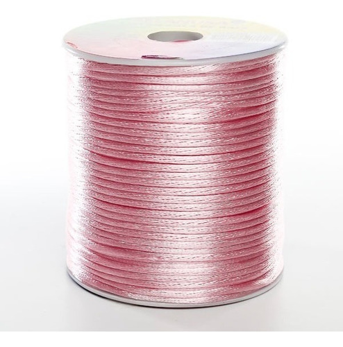 Cola De Rata 2mm Rollo 100 Metros Diferentes Colores 1pz Color Rosa Pálido