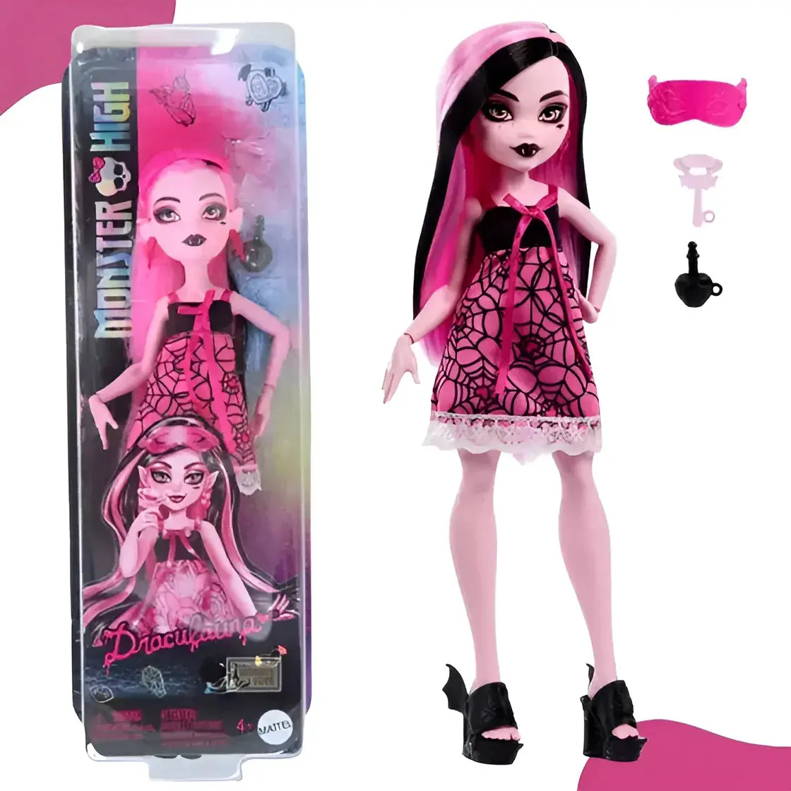 Boneca Monster High Boneca Draculaura Mattel Pijamas (29cm)