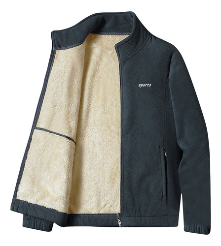 Blusas Masculinas Acolchoadas E Espessadas, Gola De Lã Fall