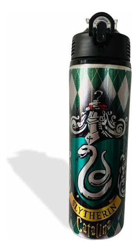 Cilindro Para Agua Harry Potter Casa Slytherin Color Verde Oscuro