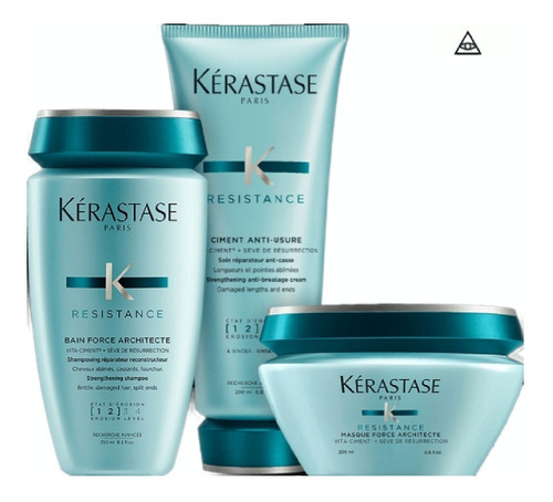 Kerastase Kit Resistance Mascara + Shampoo + Acondicionador