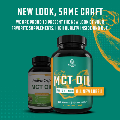 C8 Mct Aceite En Perlas 120 Capsulas Keto Para Energia Y