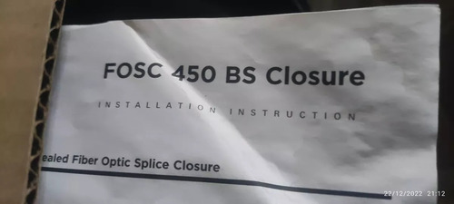 Cierre De Conexion De Fo Commscope Fosc 450 Wisp Nuevo
