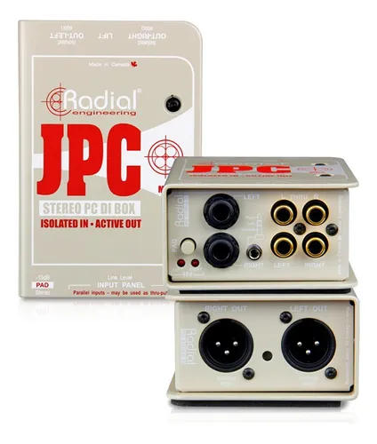 Radial Jpc/ Caja Directa Estereo Para Fuentes Nivel De Linea