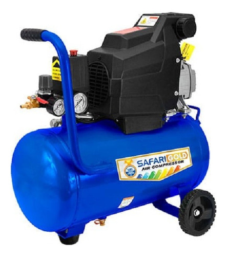 Compresora De Aire 220v 60hz 2 Hp 25l Azul  Sf24