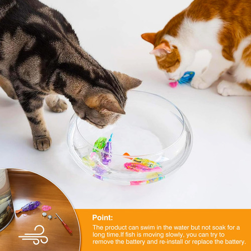 Juguetes Interactivos Con Forma De Pez Robot Para Gato O Per