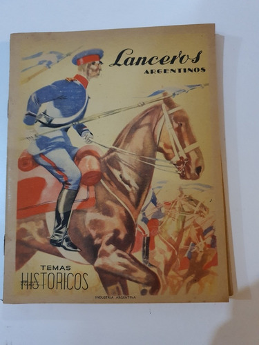 Antiguo Cuaderno Lanceros 14 Hojas 2 Laminas Coleccion 012