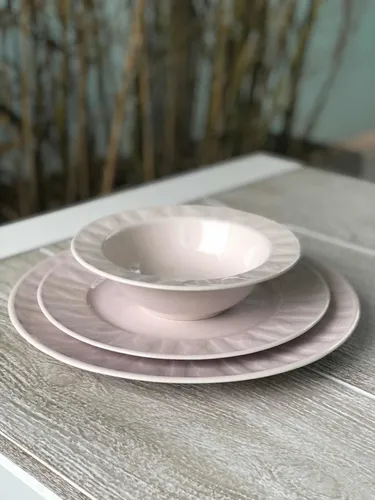 Bowl Compotera Plato Hondo Ceramica Rosa Clarito Kuthaya 8.100