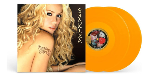Shakira Laundry Service Vinilo Doble Amarillo Limitado Nuevo