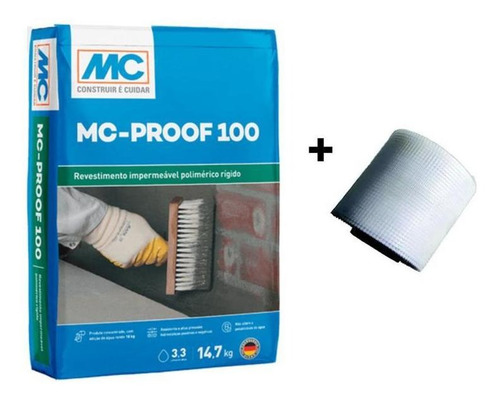 Tela Poliéster Pvc 21cmx35m+ Mc Proof 100 Impermeabilizante