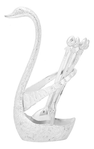 Vajilla Plateada De Aleación De Zinc Con Forma De Cisne, Sop