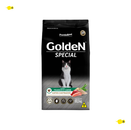 Alimento Golden Special Gato Castrado Adulto 10,1kg Ração