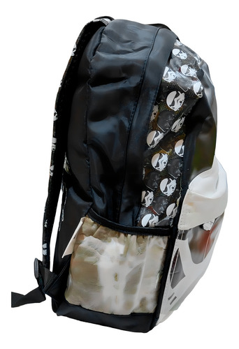 Mochila Escolar Star Wars Soldado Asalto Tsum Tsum Niños Color Negro Diseño De La Tela Lisa
