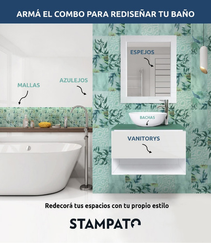 Imagen 9 de 10 de Azulejos Para Baño