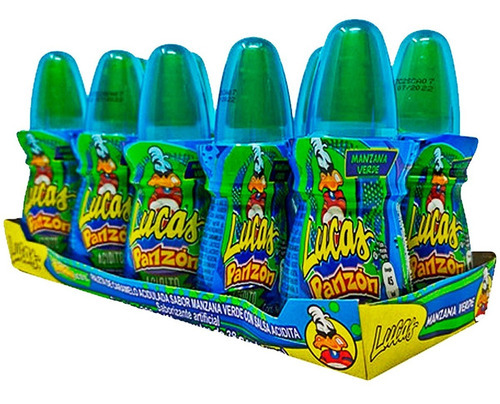 Lucas Paleta Panzón Aciditos Manzana Verde 10 Piezas Mars