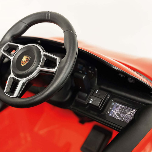 Coche Eléctrico Infantil Porsche Taycan Turbo S 12v Injusa Color Rojo