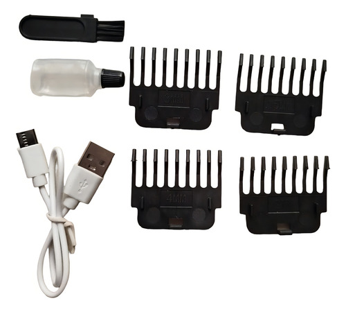 2 Máquina Fazer Pe E Cortar Cabelo Professional Trimmer Cor Dourado-escuro 110v/220v