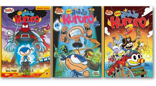 ** 3 Libros Super Ninja Kururo ** Marko Torres Comic