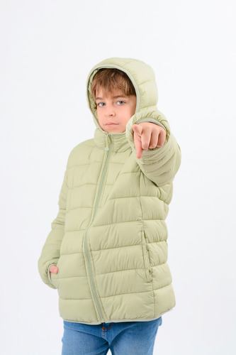 Campera Atomik Colegial Unisex Del 6 Al 14 Termica Abrigada.