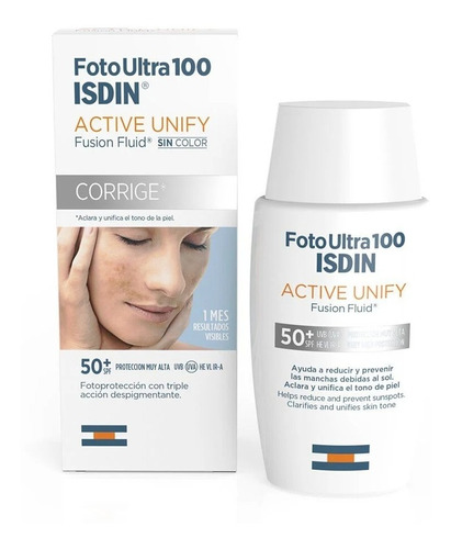 Foto Ultra 100 Active Unify Fps50 | Sin Color | Isdin | 50ml