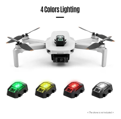 Imagen 2 de 8 de 2 Pack Luces Estroboscópicas Flash Led Auto Dron 4 Colores