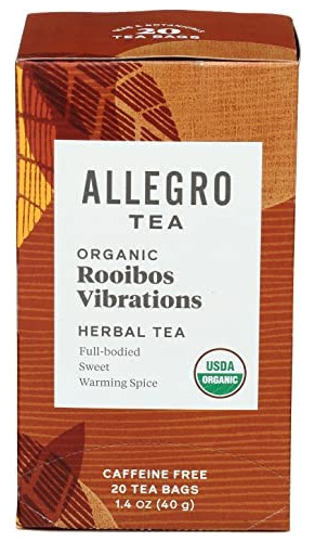 Allegro Tea, Bolsas De Te Con Vibraciones Organicas De Rooib