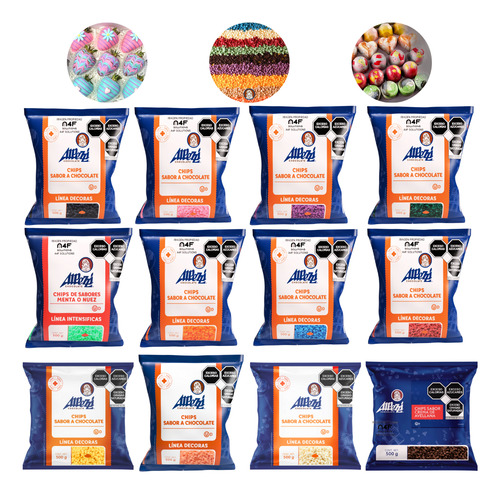Chips Chispas Chocolate Colores Alpezzi 6 Paq Elige Favorito