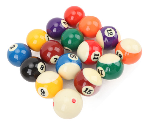 Juego De 16 Bolas De Billar De Repuesto De Resina, 2.25 PuLG