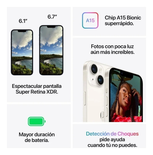 Iphone 14 Apple 128gb Midnight Negro