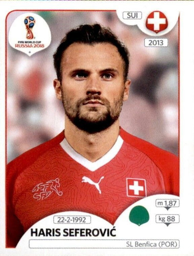 Lámina Album Mundial Rusia 2018 / Haris Seferovic #389