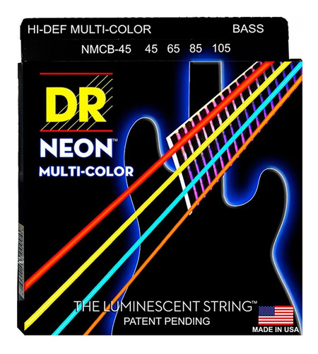 Encordadura Dr Nmcb-45 Para Bajo Electrico 45-105 Neon 