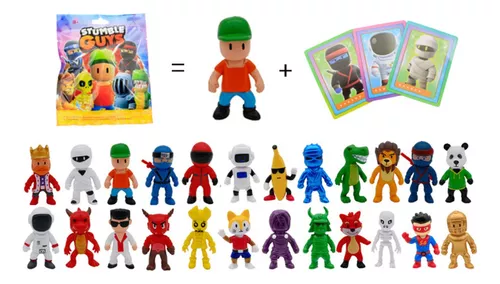 Kit 16 Bonecos Personagens Jogo Stumble Guys 7 Cm - Mega Toys São Manuel SP
