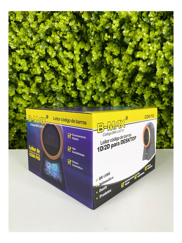Leitor De Código De Barras/qr Code B-max Lm701 Preto Usb
