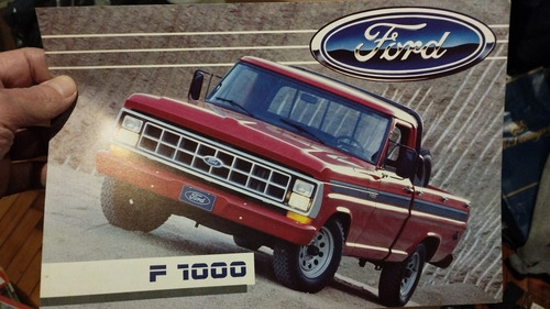 Ford F1000 Folleto Autos Catalogo Original Impreso