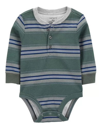 Carter's Conjunto De 2 Piezas Para Bebé Rayas Verde