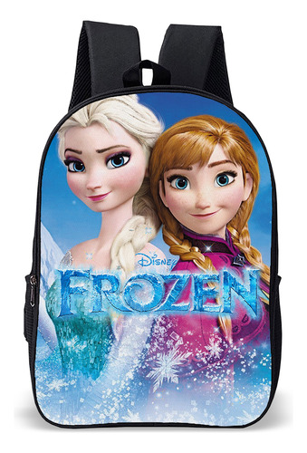 Mochila Escolar Infantil Menina Princesa Gelo Ana E Elsa Cor Frozen 2 Desenho Do Tecido Frozen