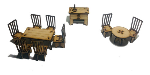 Imagen 3 de 6 de Set De Muebles Para Muñecas - 29 Piezas Ideal Mansion